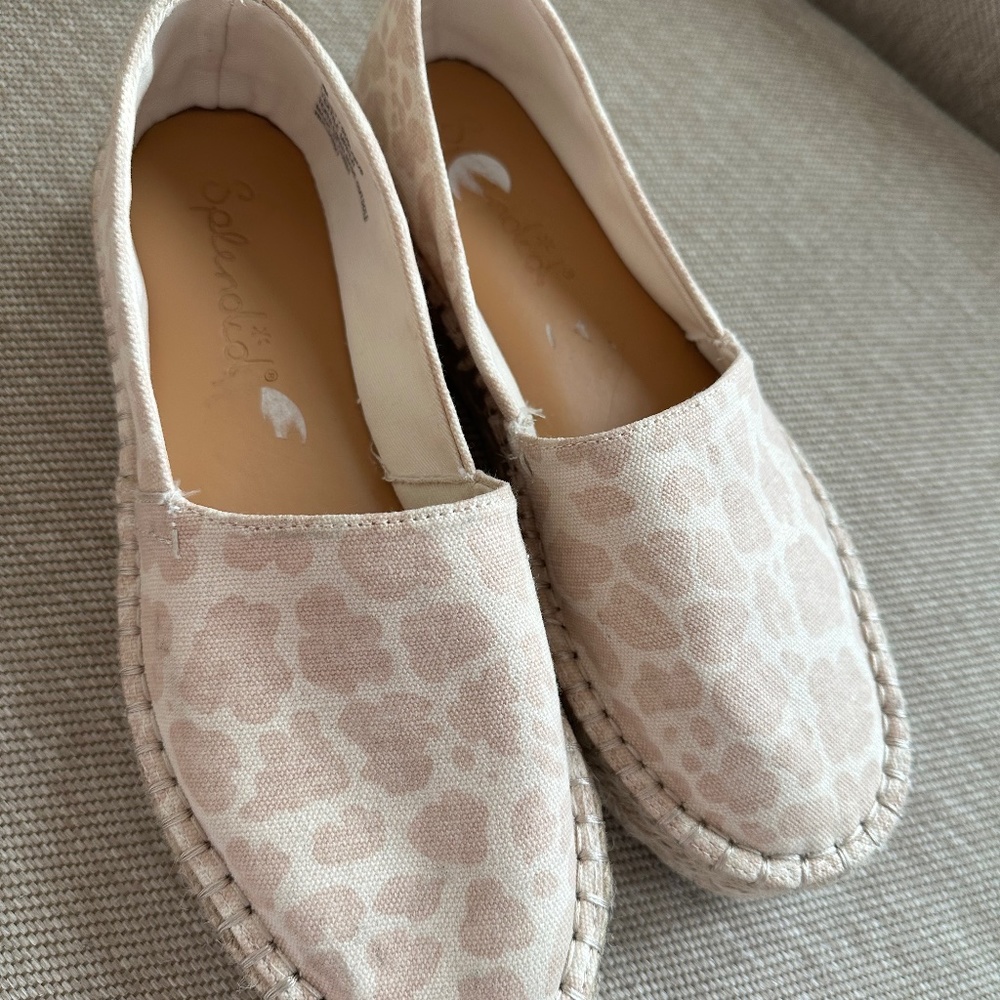 SPLENDID Laney Animal Leopard Print Platform Espadrilles Womens Size 9 Shoes